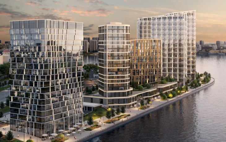 Новый бизнес-центр возвели на берегу Москвы-реки