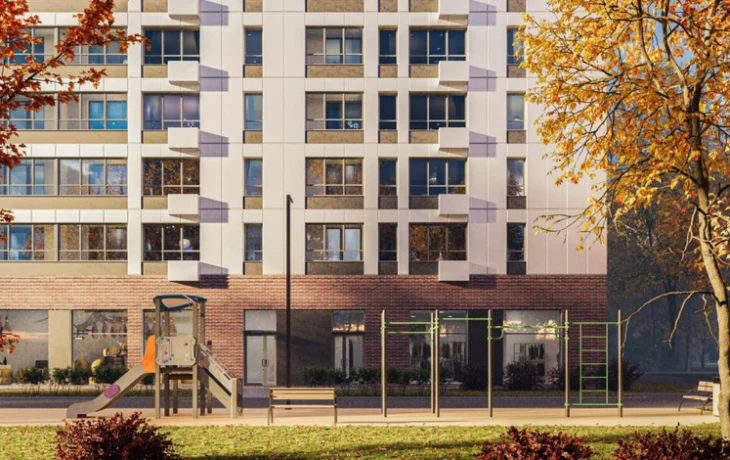 На Дмитровском шоссе продолжается строительство дома по программе реновации на 275 квартир