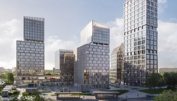 В офисном квартале на Старокалужском шоссе началось возведение надземной части