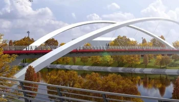 Начался новый этап строительства пешеходного моста в Мневниковской пойме &ndash; мэр