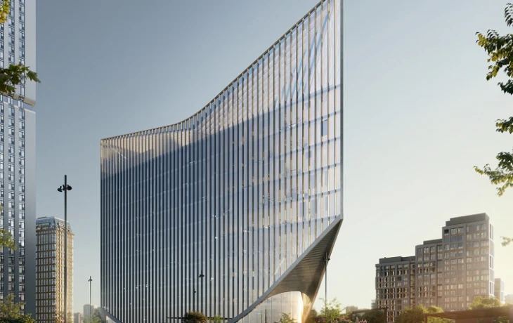 В Раменках началось строительство делового центра в форме паруса