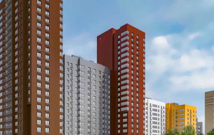 На Большой Очаковской улице ведется строительство жилого комплекса по программе реновации