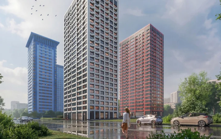 На Авиационной улице возводят надземную часть дома для программы реновации на 354 квартиры