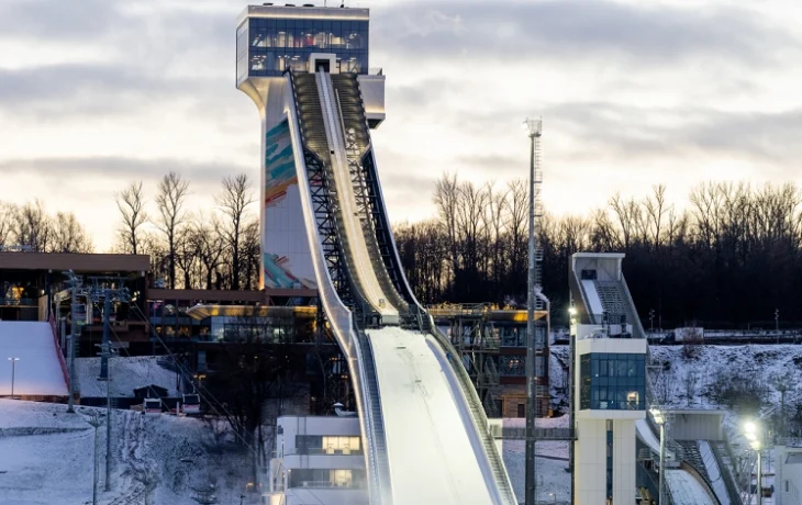 Сергей Собянин: открыт Большой лыжный трамплин на Воробьевых горах Сергей Собянин: открыт Большой лыжный трамплин на Воробьевых горах