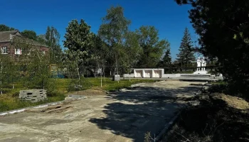 В Славянском районе Краснодарского края благоустраивается общественная территория