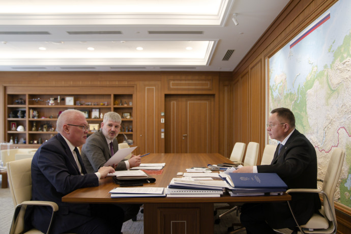 Министр строительства и ЖКХ РФ Ирек Файзуллин провел рабочую встречу с Губернатором Кировской области Александром Соколовым