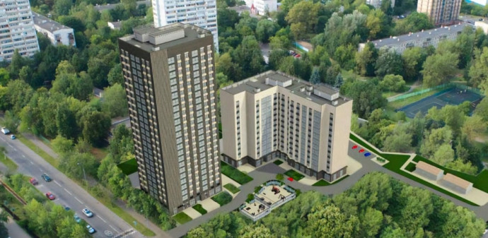 Завершается монтаж фасадов новостройки по реновации в районе Зюзино