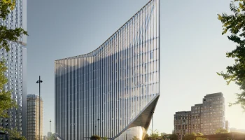 В Раменках началось строительство делового центра в форме паруса