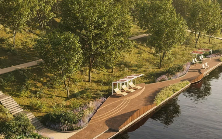 Владимир Ефимов: реконструкция Карамышевской набережной выполнена на 15 процентов