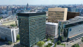 Фасад бизнес-центра в Бумажном проезде будет готов до конца года