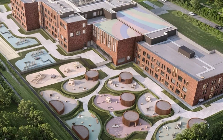 Владимир Ефимов: в образовательном комплексе в Очакове-Матвеевском идут фасадные и кровельные работы Владимир Ефимов: в образовательном комплексе в Очакове-Матвеевском идут фасадные и кровельные работы