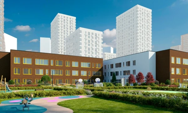 Детский сад с бассейном на Волоколамском шоссе построен более чем на 70%