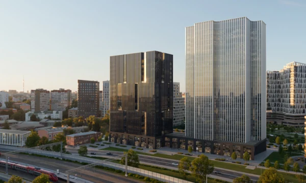 Начались работы по остеклению бизнес-центра в районе Лефортово