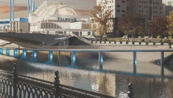 Собянин: пешеходный мост свяжет стрелку острова Балчуг и Репинский сквер