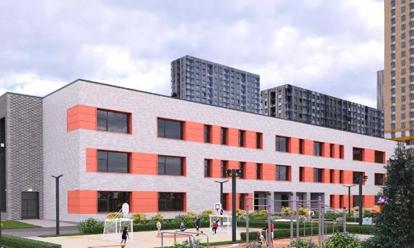 Владимир Ефимов: завершаются фасадные работы в детском саду на юго-востоке Москвы