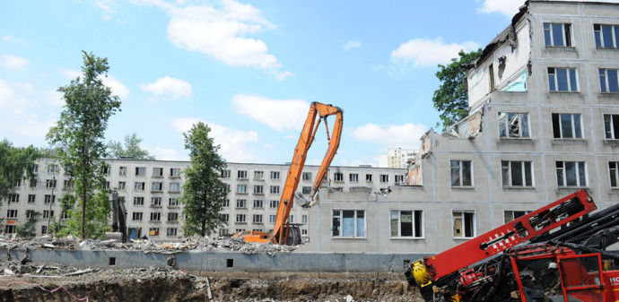 В Новой Москве снесли более 20 домов в рамках реновации с начала года