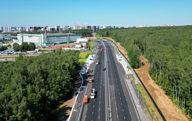 Более 18 км дорог открыли на магистрали Солнцево – Бутово – Варшавское шоссе