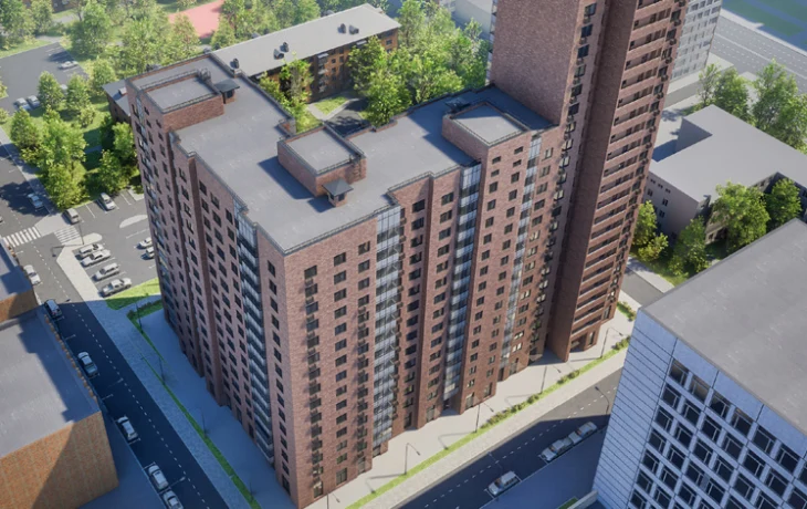 В районе Соколиная Гора строится дом по программе реновации