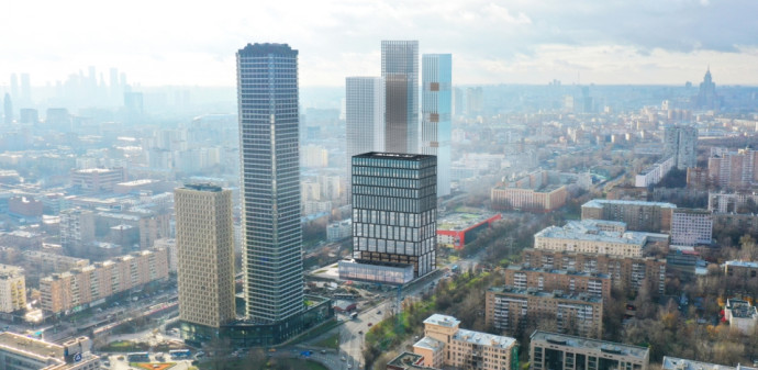 Стартовали фасадные работы в строящемся по проекту КРТ бизнес-центре в районе Тимирязевский