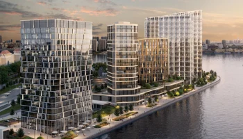 Новый бизнес-центр возвели на берегу Москвы-реки
